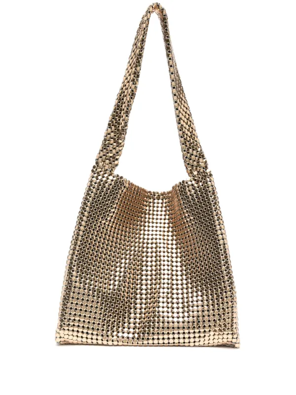 Rabanne Sac Cabas Pixel Or FARFETCH FR