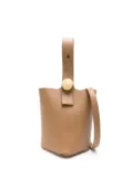 LOEWE mini Pebble bucket bag - Brown