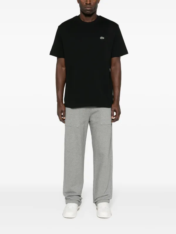 Lacoste logo-patch Cotton T-shirt | Black | FARFETCH