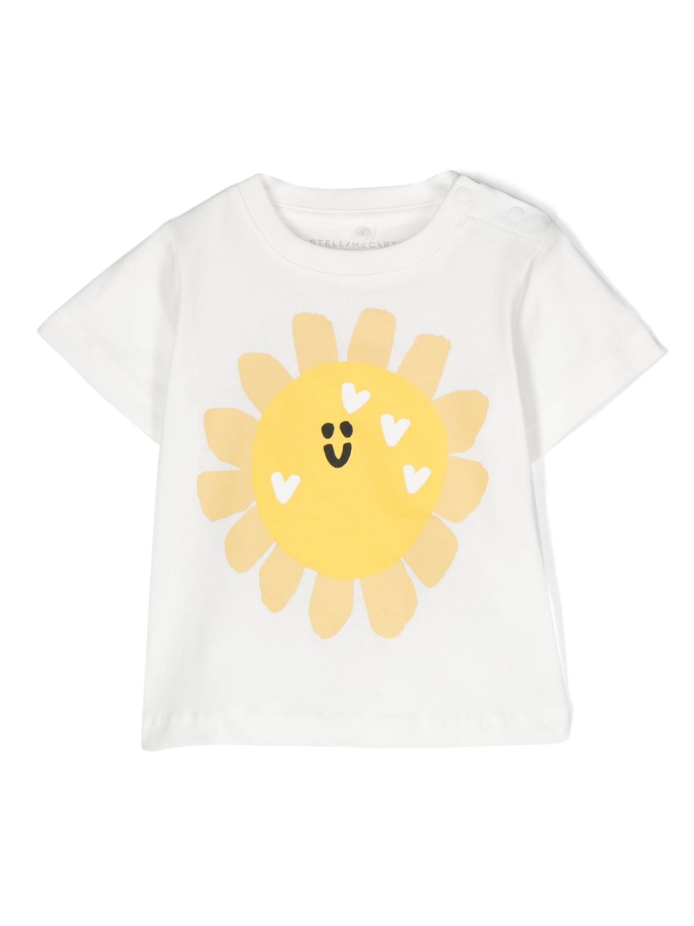 Image 1 of Stella McCartney Kids sun-print cotton T-shirt