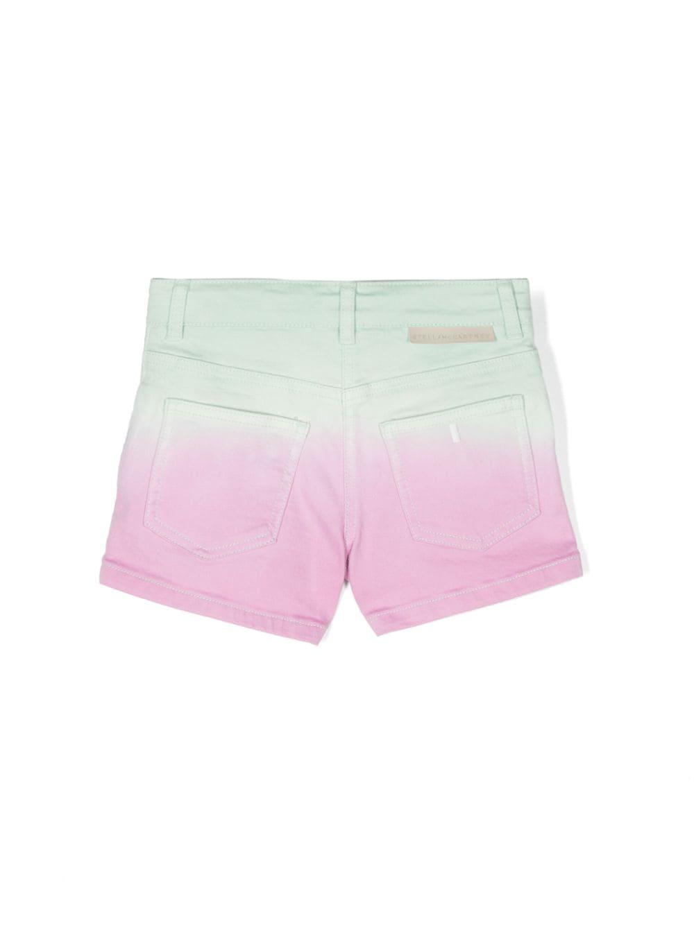 Shop Stella Mccartney Ombré-effect Denim Shorts In Pink