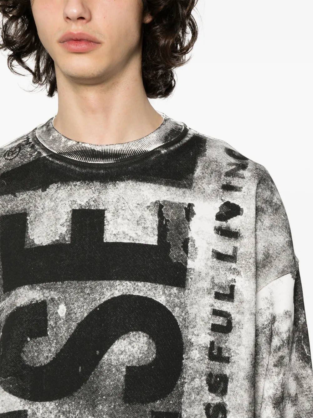Diesel S-Bunt-Bisc cotton sweatshirt | Smart Closet