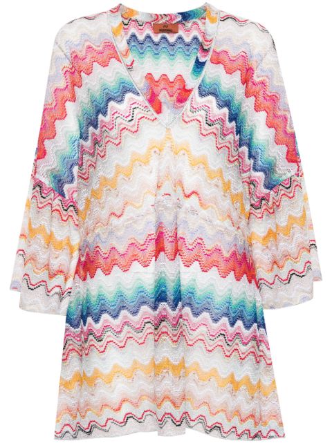 Missoni zigzag V-neck mini dress