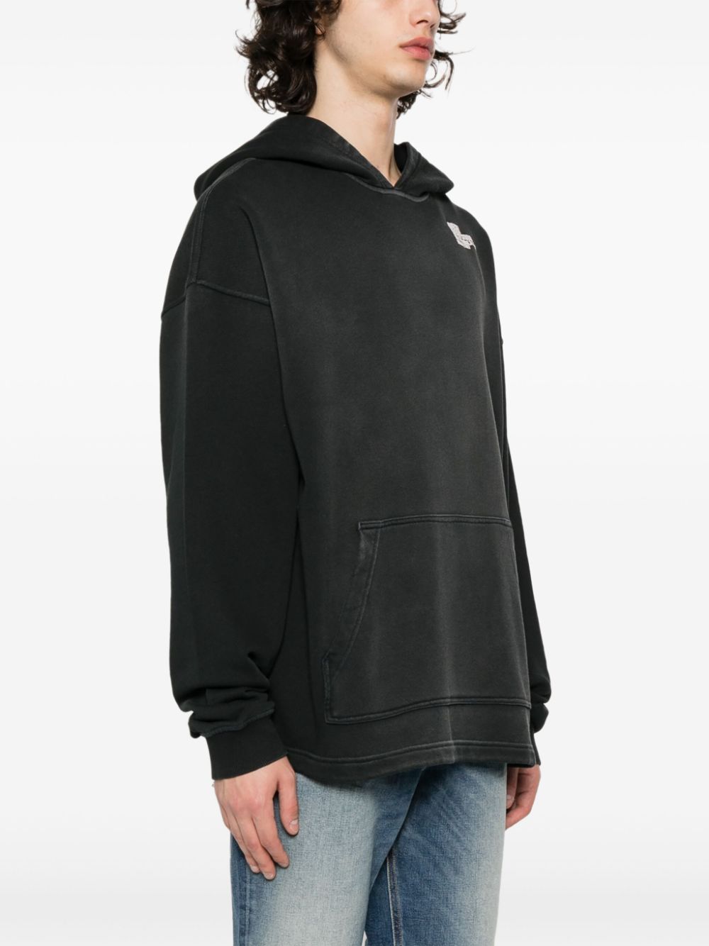 Diesel Katoenen hoodie Zwart