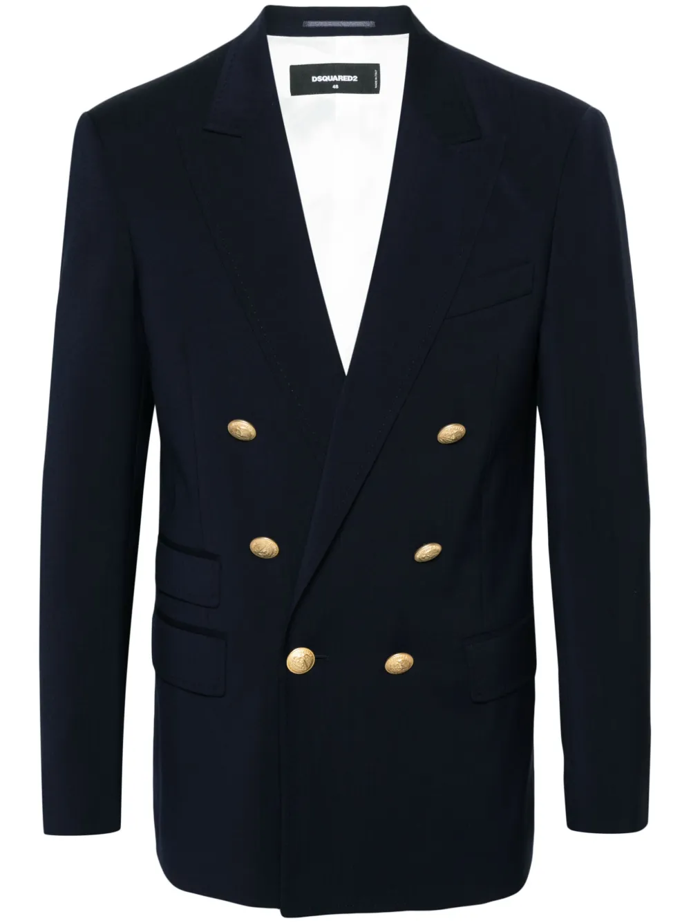 Dsquared2 Blazer van scheerwol Blauw