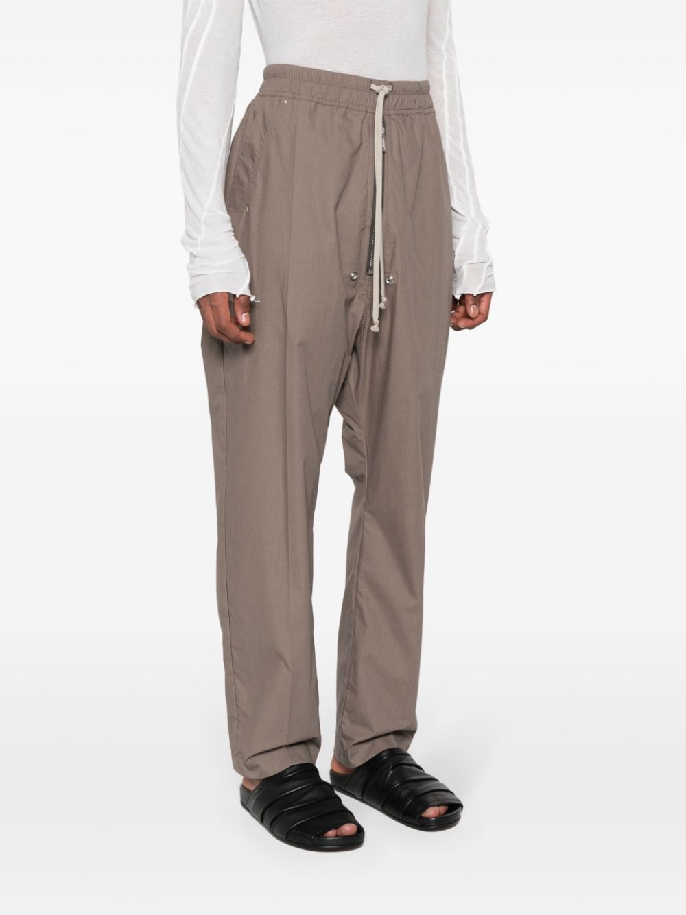 Shop Rick Owens Bela Straight-leg Trousers In Brown
