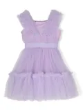 Monnalisa tiered tulle dress - Purple