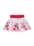 Monnalisa printed flared skirt - Pink