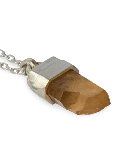 Talisman iron-quartz pendant necklace