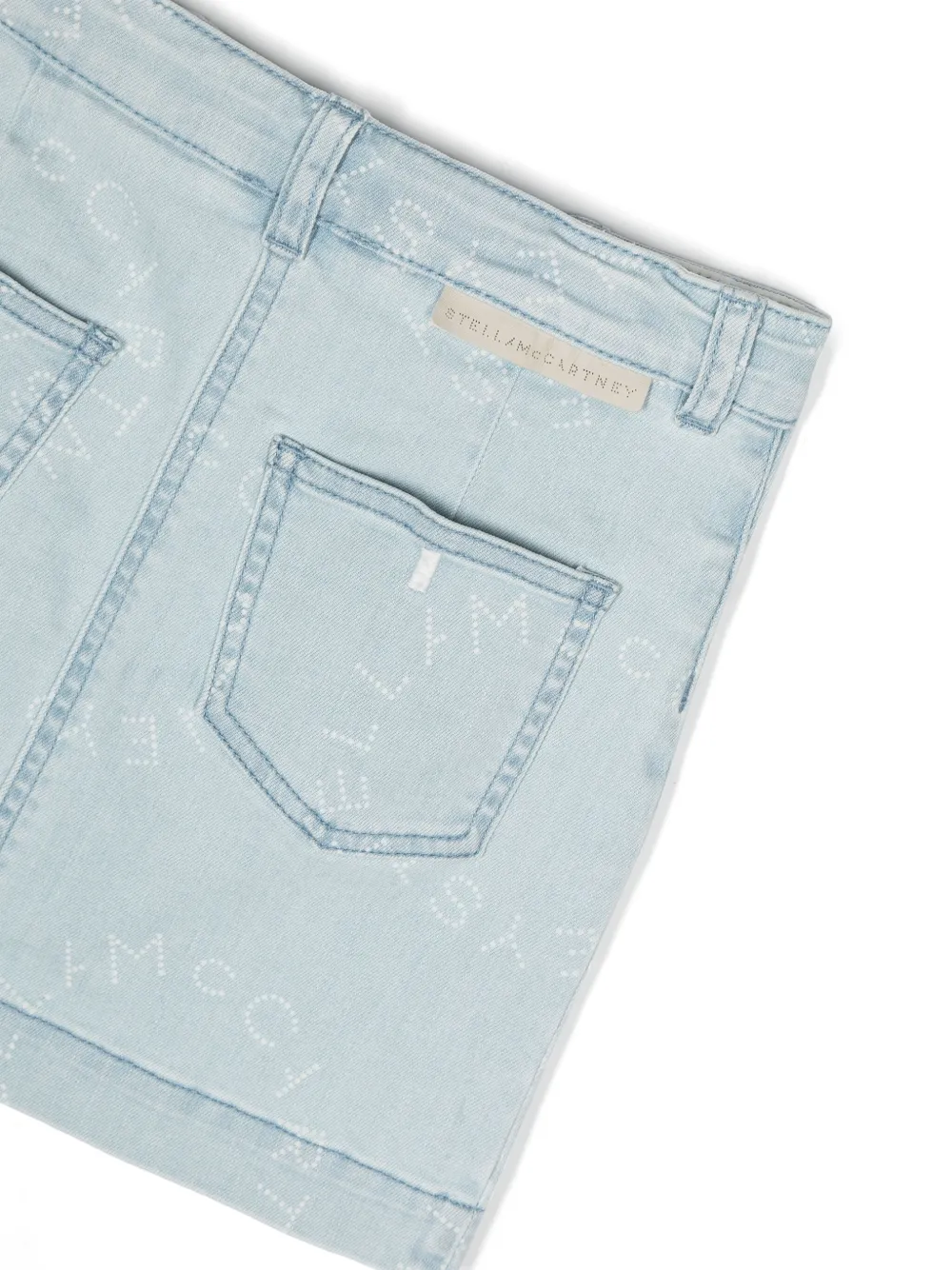 Stella McCartney Kids Jeansrock mit Logo-Print | Röcke | Image 3