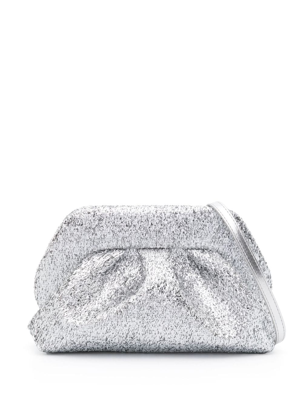 Themoirè Tia Sparkling Clutch Bag In Silver