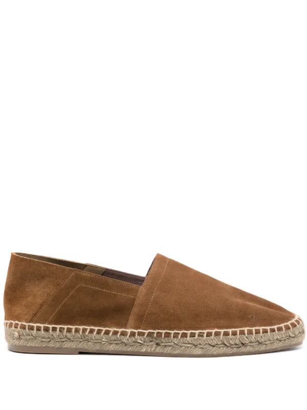 TOM FORD Raffia Suede Espadrilles Brown FARFETCH AO