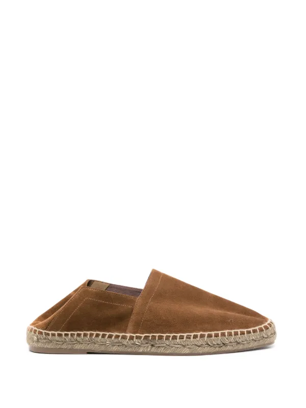 TOM FORD raffia suede espadrilles men Calf Suede Calf Suede Jute Rubber Calf Leather 6 Brown