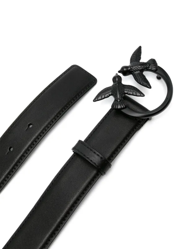 PINKO Berry leather belt ピンコ ラブベリーベルト PINKO Love Berry Leather Belt | Black | FARFETCH JO