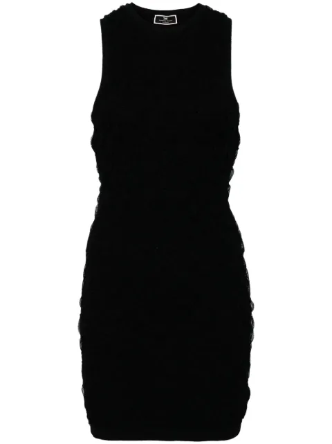 Elisabetta Franchi vestido corto con diseño tejido