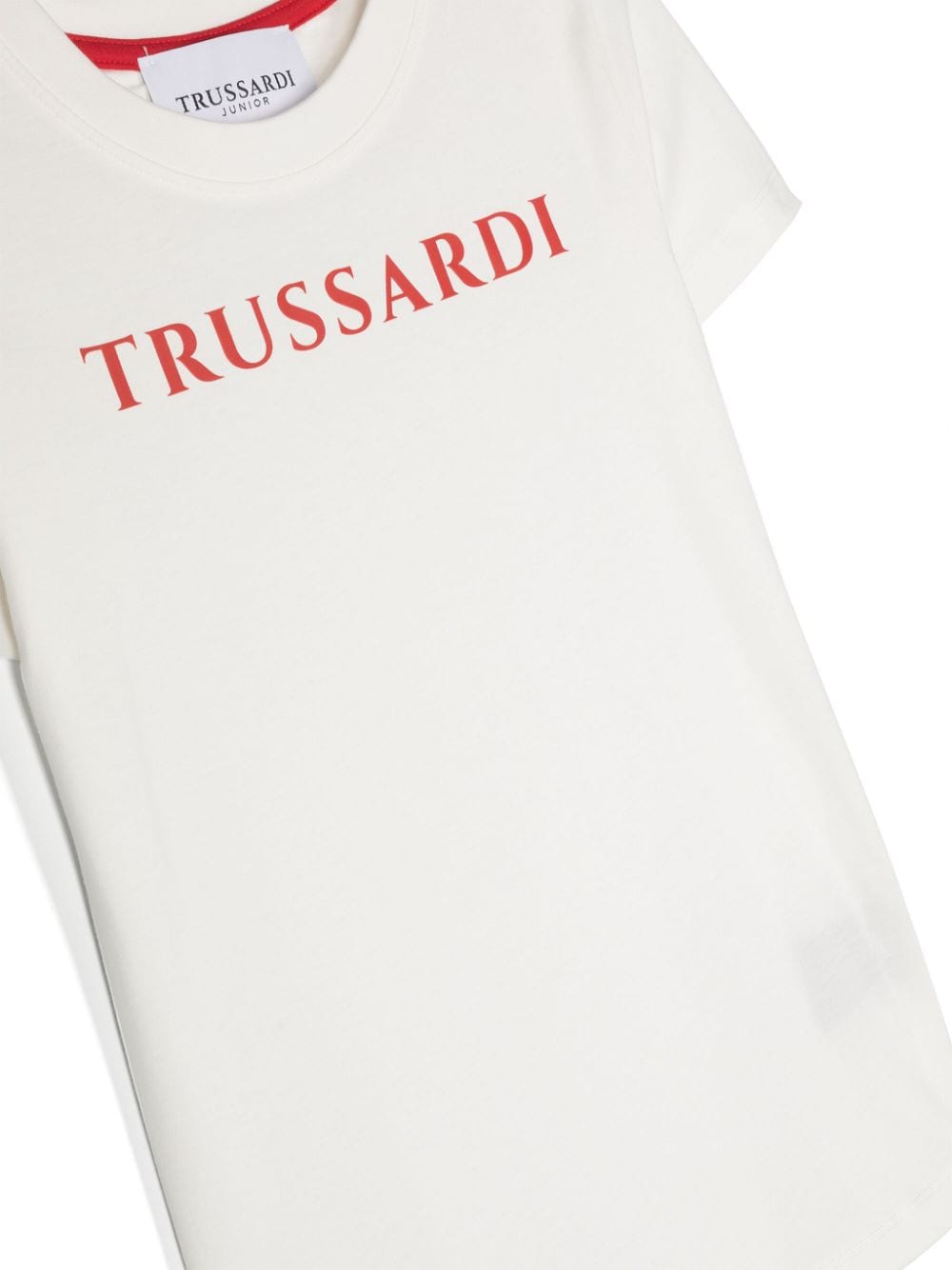 Shop Trussardi Junior Rubberised-logo T-shirt In White