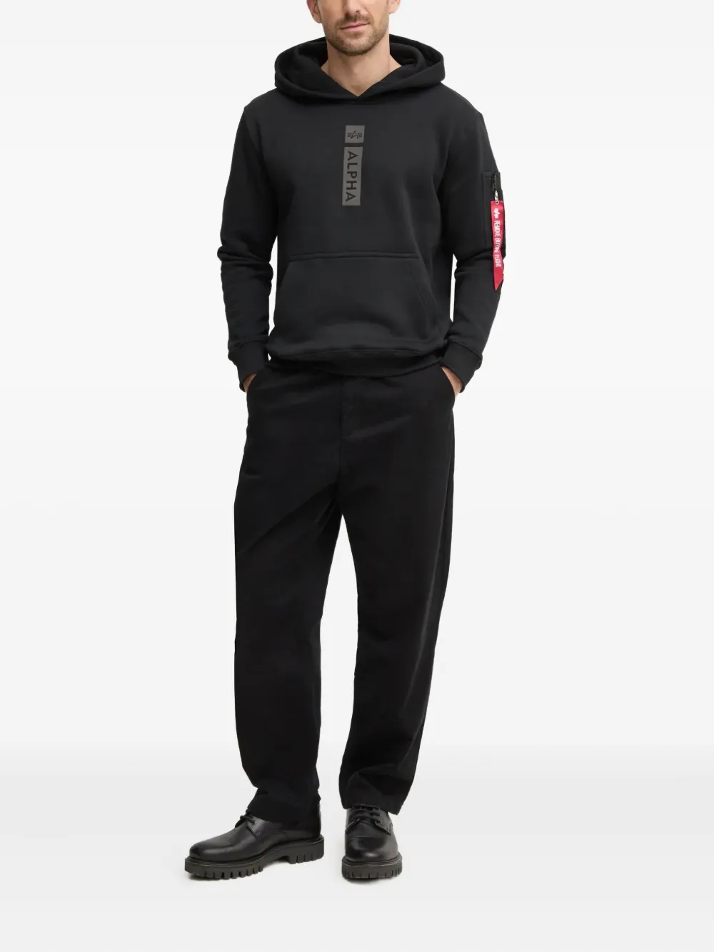 Alpha Industries Alpha Puff Hoodie In Blue
