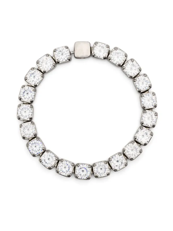 Jil Sander cubic-zirconia Bracelet | Silver | FARFETCH
