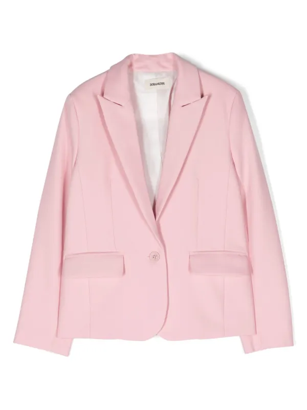 Pink blazer kids on sale