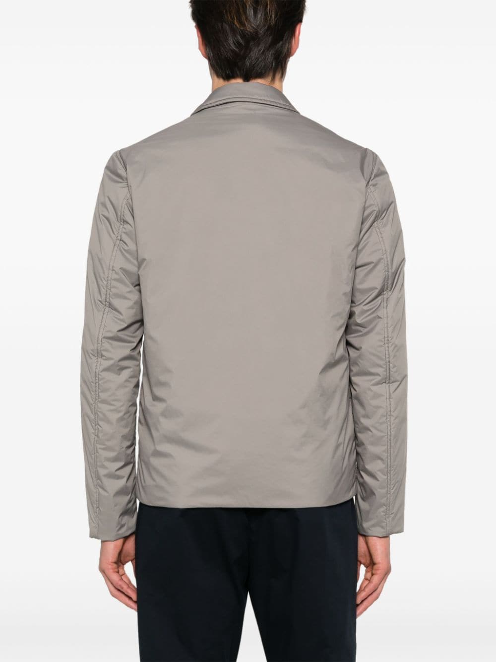 Shop Herno Ecoage Padded Shirt Jacket In Grey