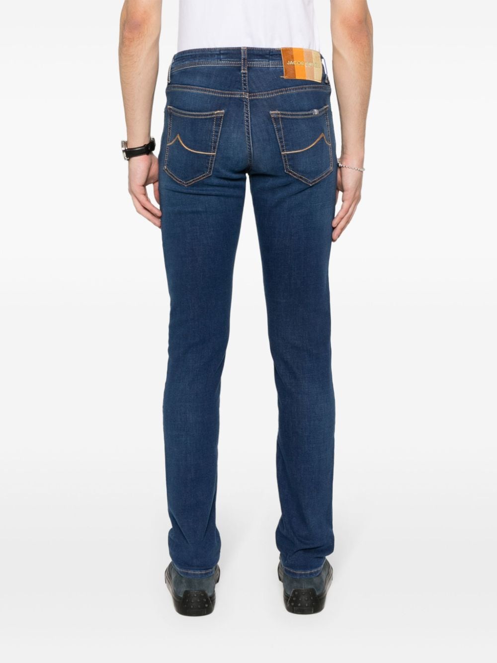 Shop Jacob Cohen Nick Slim-fit Jeans In Blue