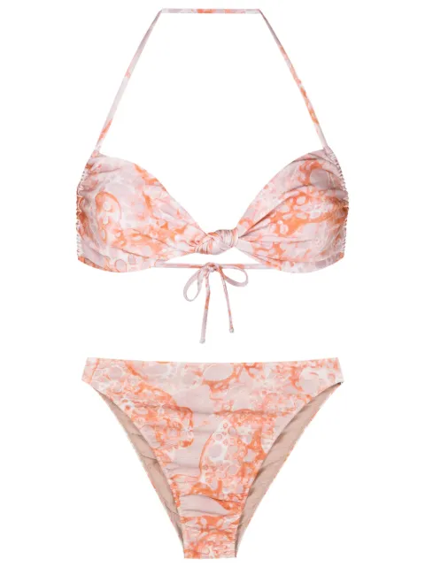 Adriana Degreas Conjunto de biquíni com estampa abstrata