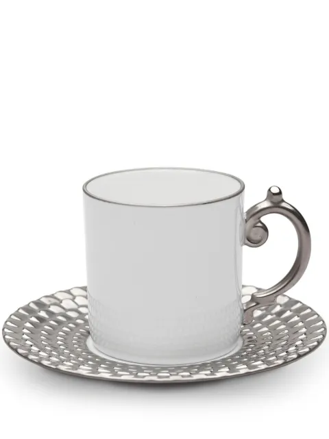 L'Objet Aegean espresso cup and saucer (set of two)