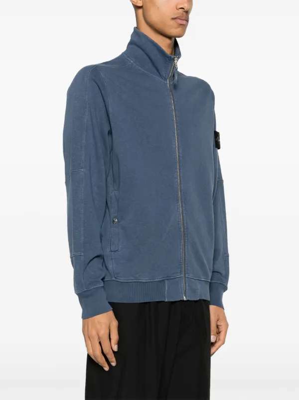Stone Island ジップアップ スウェットシャツ | ブルー
