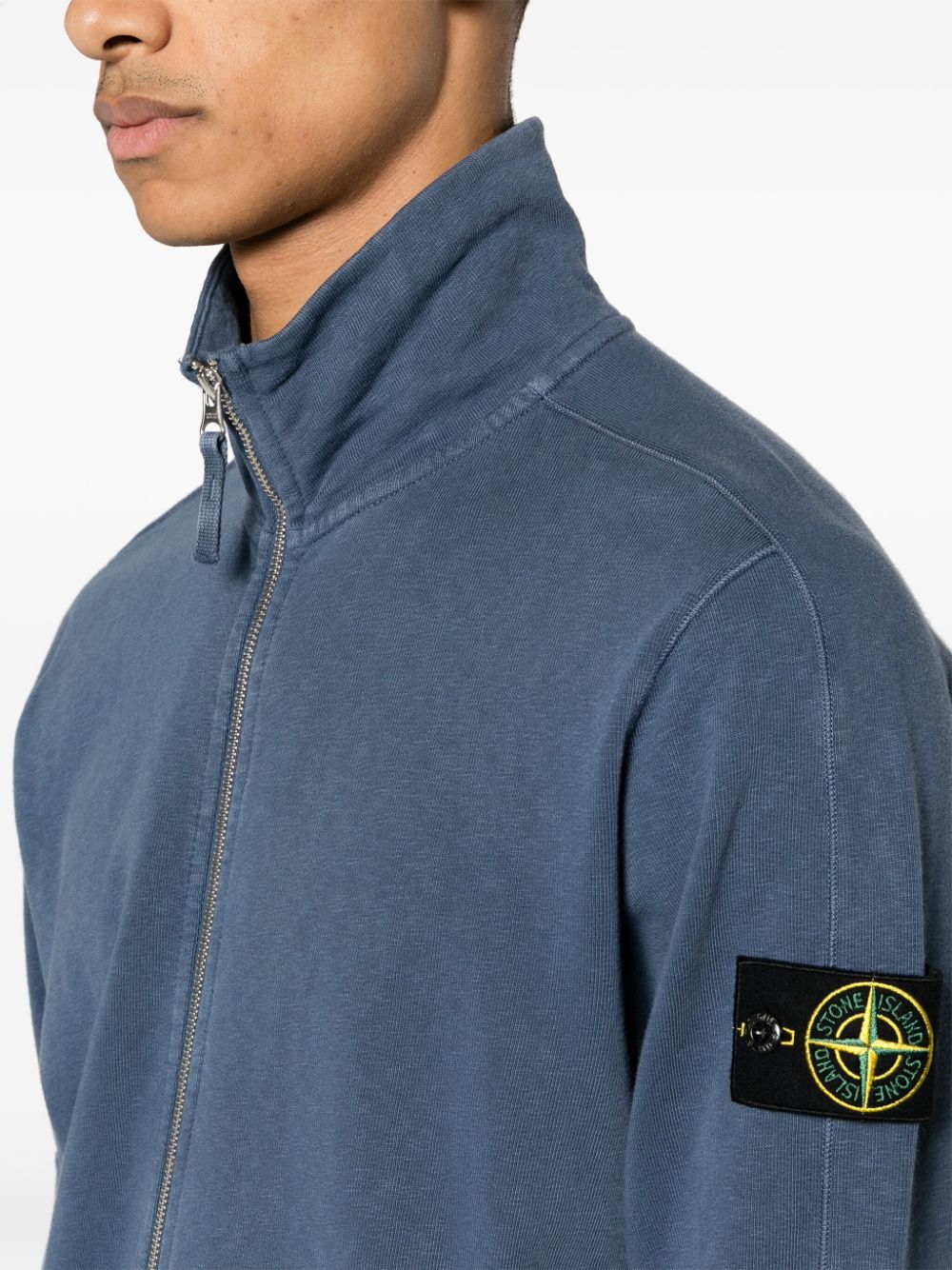 Stone Island Sweater met Compass-logopatch Blauw