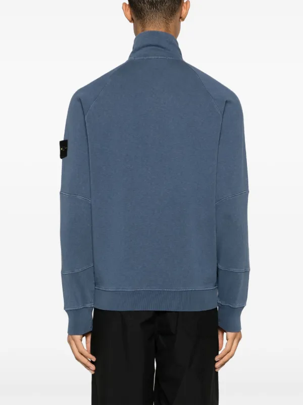 STONE ジップアップ スウェットシャツ Stone Island ジップアップ スウェットシャツ | ブルー