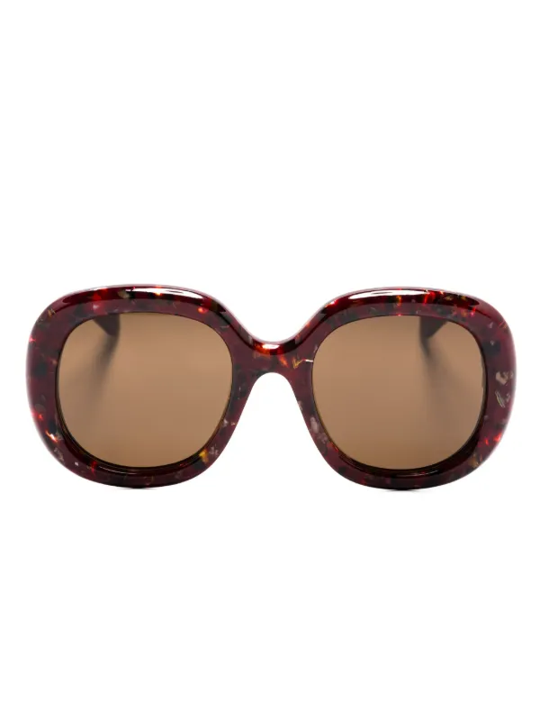 Chloé Eyewear オーバーサイズ サングラス | レッド | FARFETCH JP