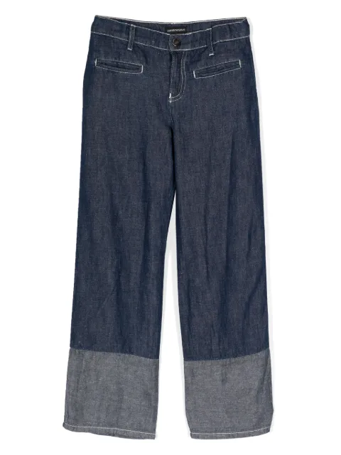 Emporio Armani Kids J01 wide-leg jeans