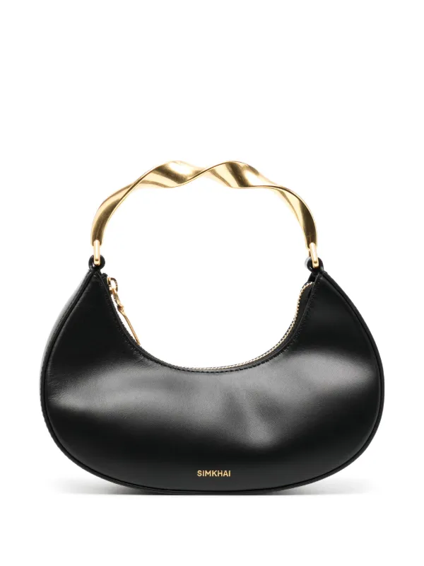 Simkhai Nixi Leather Tote Bag in Black