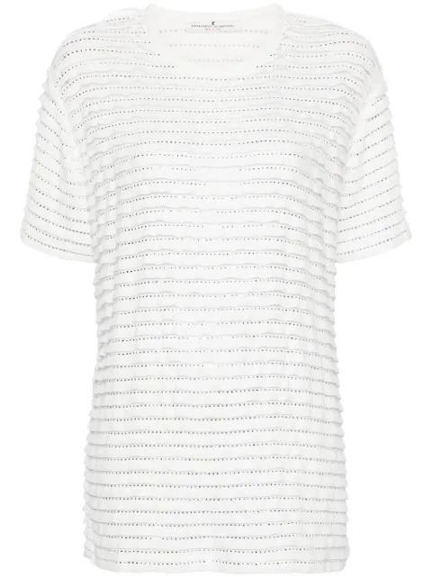 Ermanno Scervino rhinestone-embellished knitted top
