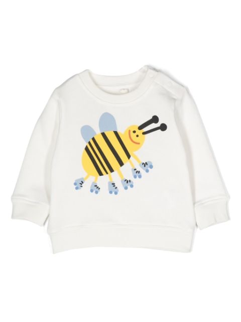 Stella McCartney Kids bee-print cotton sweatshirt