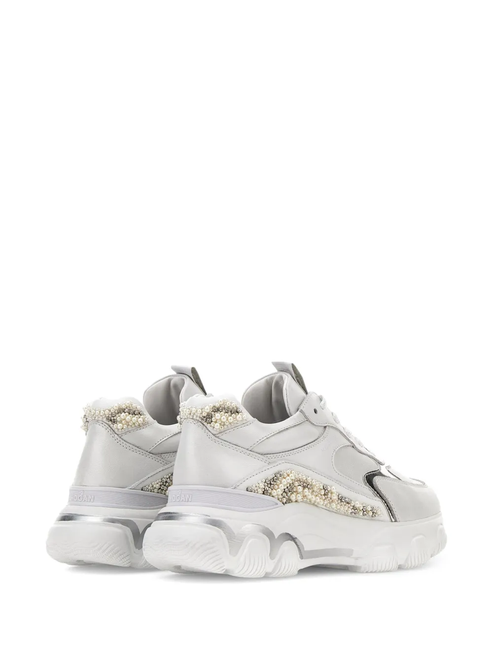 Hyperactive Pearl-Embellished Sneakers