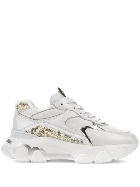 Hogan Hyperactive pearl-embellished sneakers