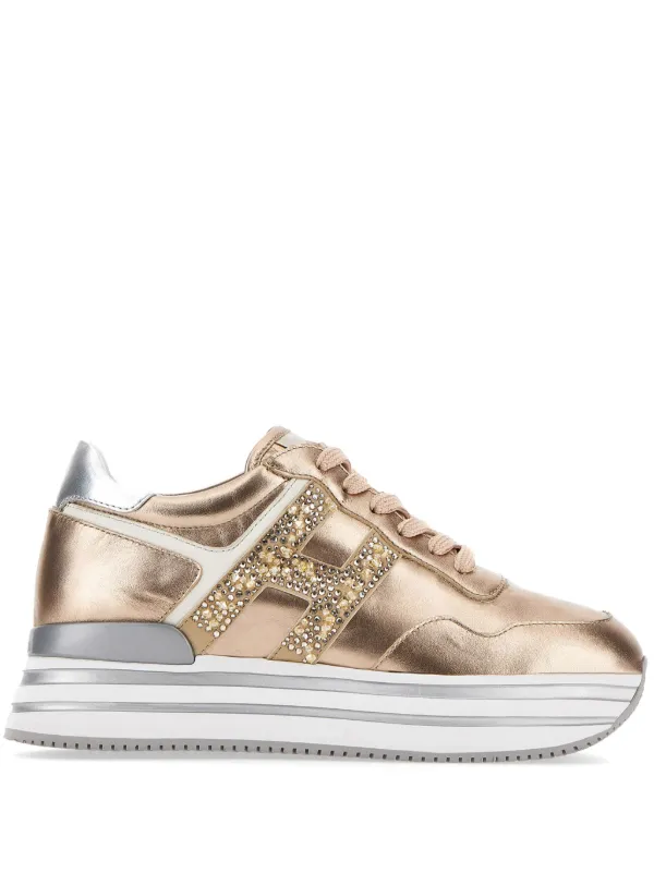 Hogan sneakers goud best sale