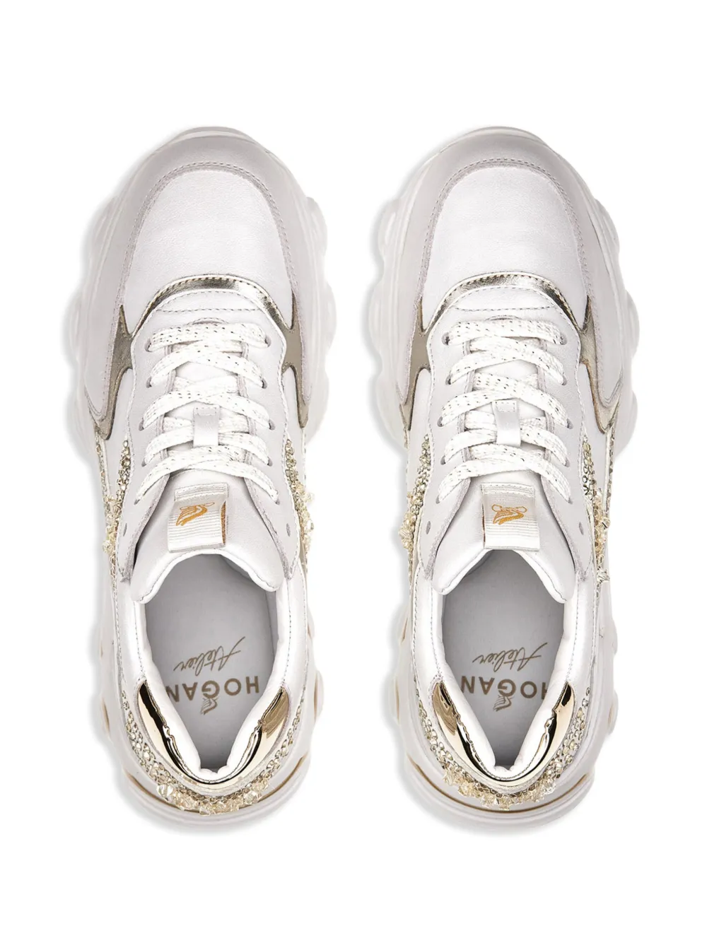 Hyperactive Rhinestone-Embellished Sneakers