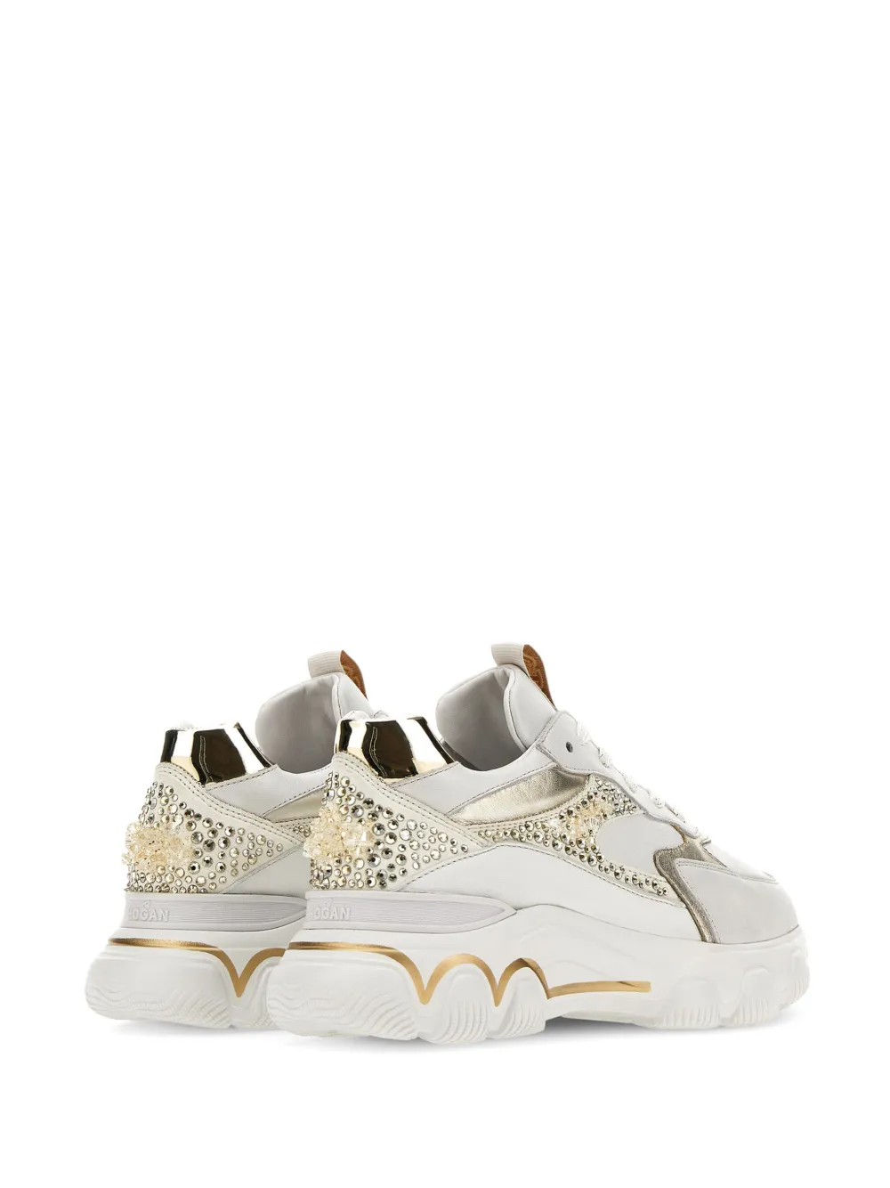 Hyperactive Rhinestone-Embellished Sneakers