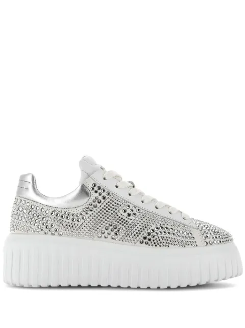 Hogan H-Stripe rhinestone sneakers