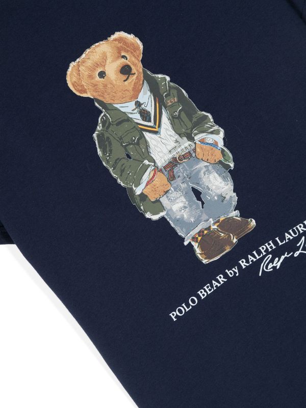 POLO RALPH LAUREN KIDS Polo Bear-motif T-shirt | Blue | FARFETCH AO