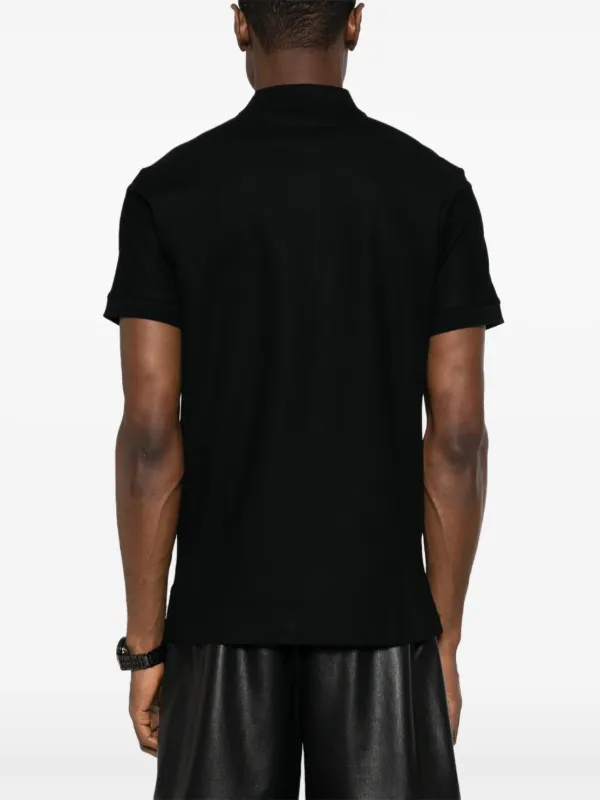 Burberry logo-embroidered Piqué Polo Shirt | Black | FARFETCH