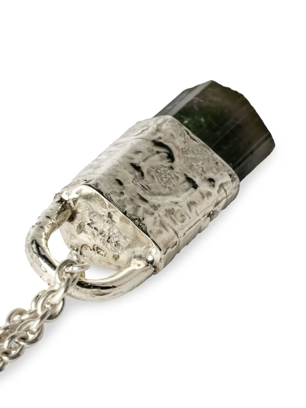 PARTS OF FOUR TALISMAN SPECIMEN ELBAITE NECKLACE 