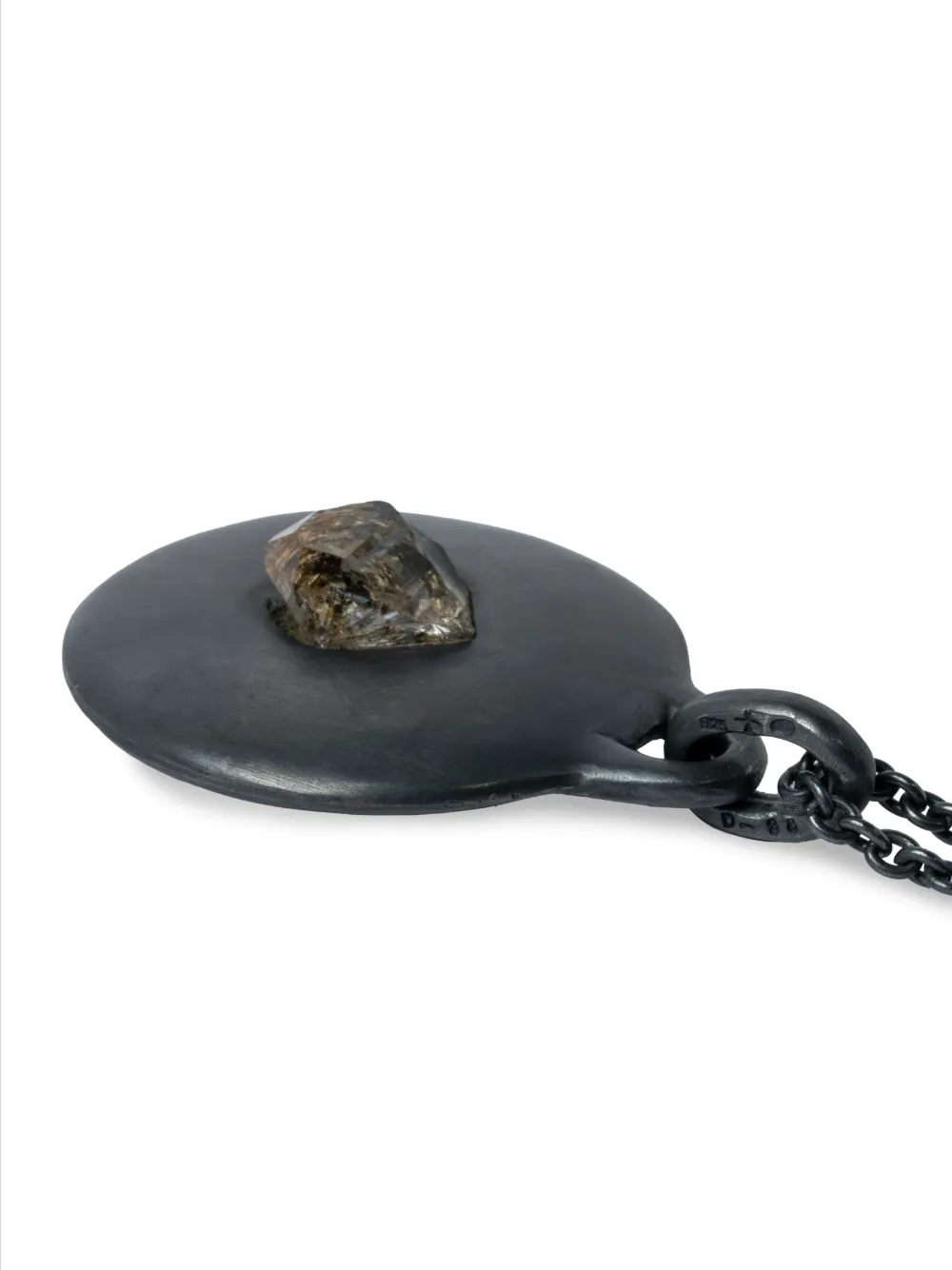 PARTS OF FOUR DISK QUARTZ PENDANT NECKLACE 