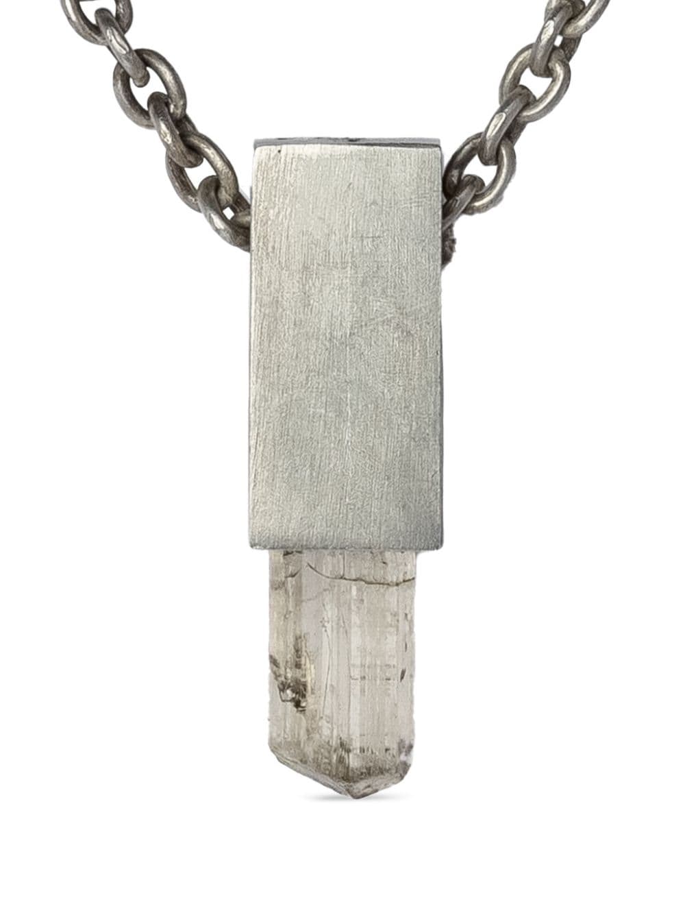 Parts Of Four Talisman Cuboid Scapolite Necklace In Silver