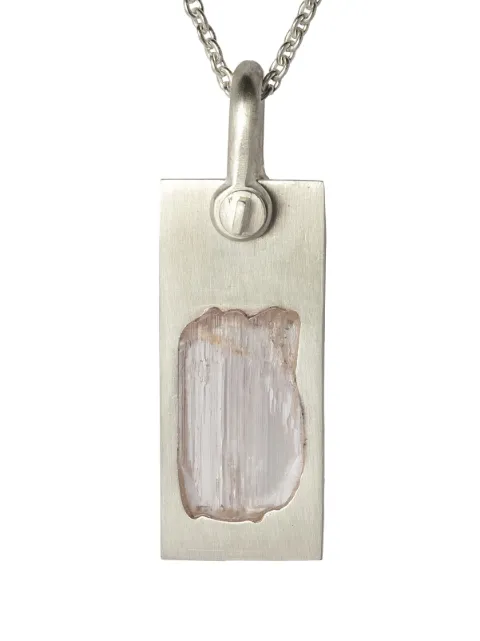 Parts of Four Plate kunzite pendant necklace