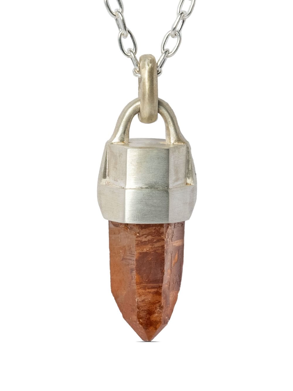Talisman iron-quartz pendant necklace