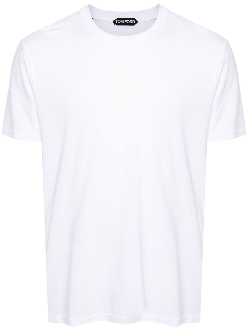 Shop Tom Ford Logo-embroidered T-shirt In White