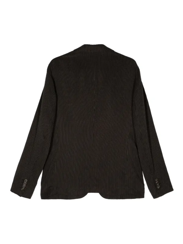 Giorgio Armani ストライプ シングルジャケット - Farfetch